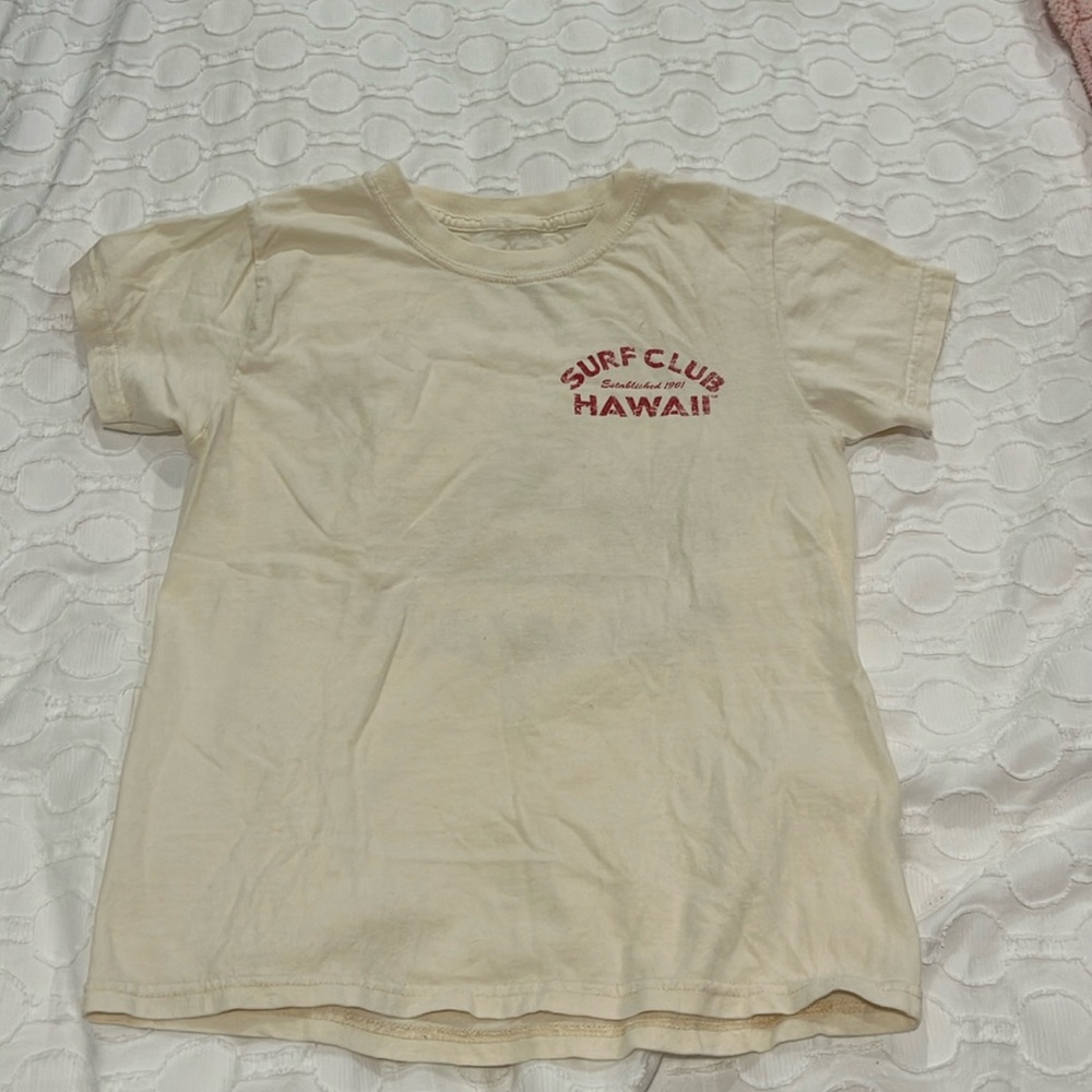 Surf T-SHIRT. Size women xs. *Fits more like kids 10-12*